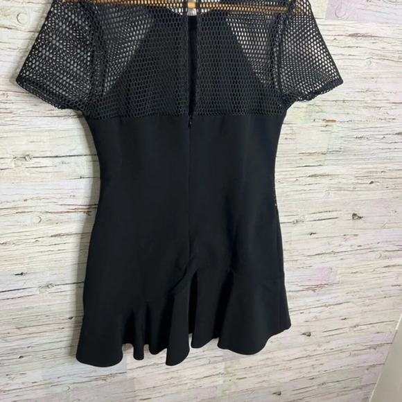 Adelyn Rae black mesh tee shirt a line dress size medium - Picture 7 of 11